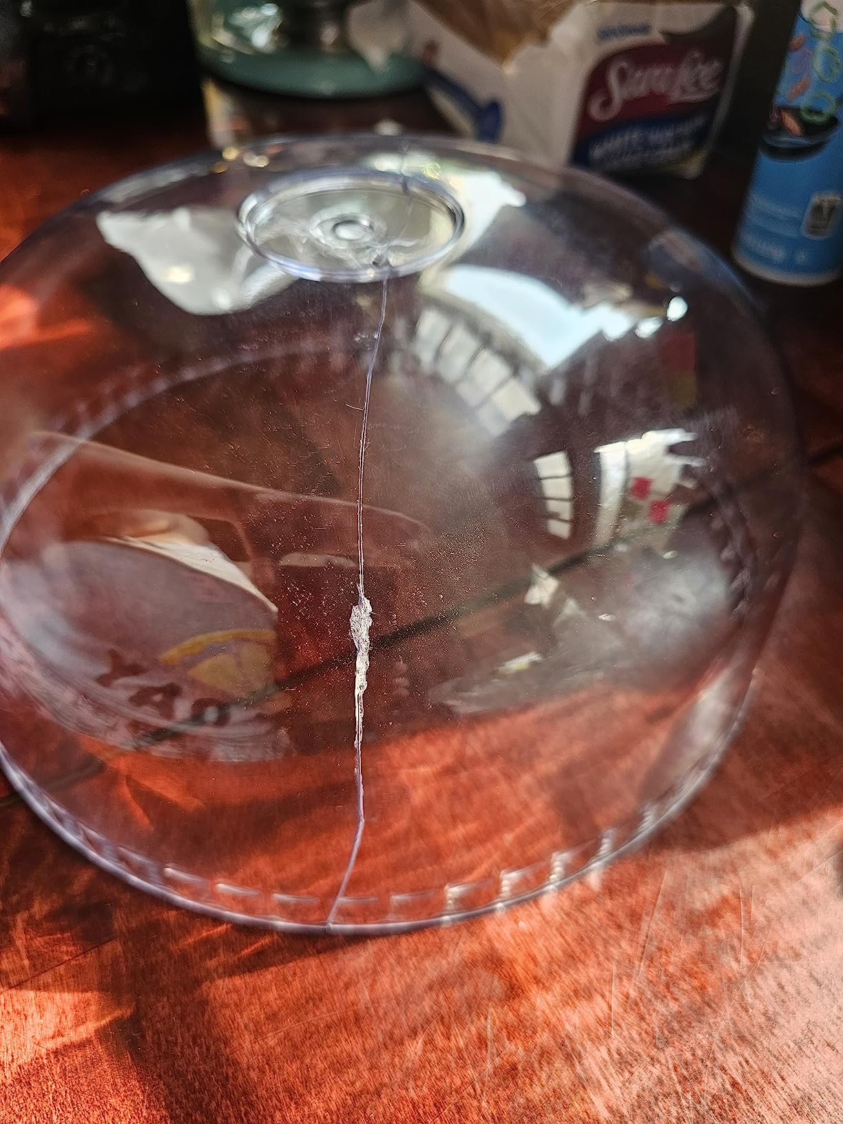 DOITOOL 10.2 Inch Transparent Plastic Cake Dome Cover Food Lid Snack ...