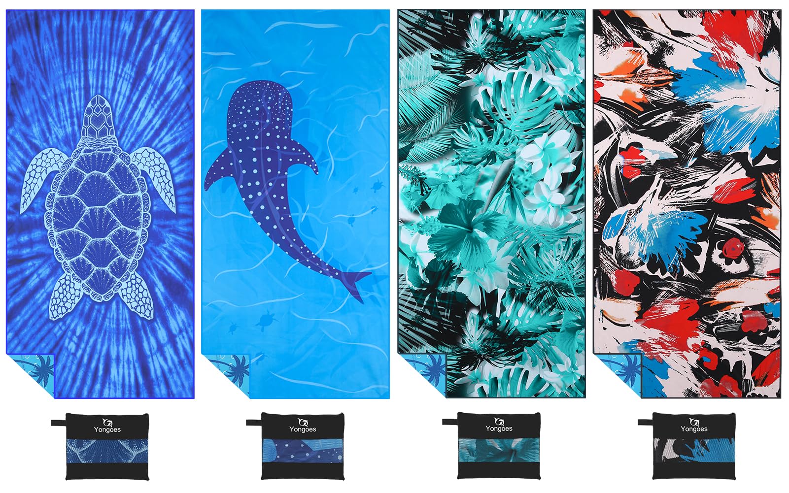 Lightweight Beach Towels 2-Pack Oversized Beach Towels - 71x32 Inch Microfiber Sand-Free Quick Dry Towels For Travel & Camping Camping Essentials - View #14