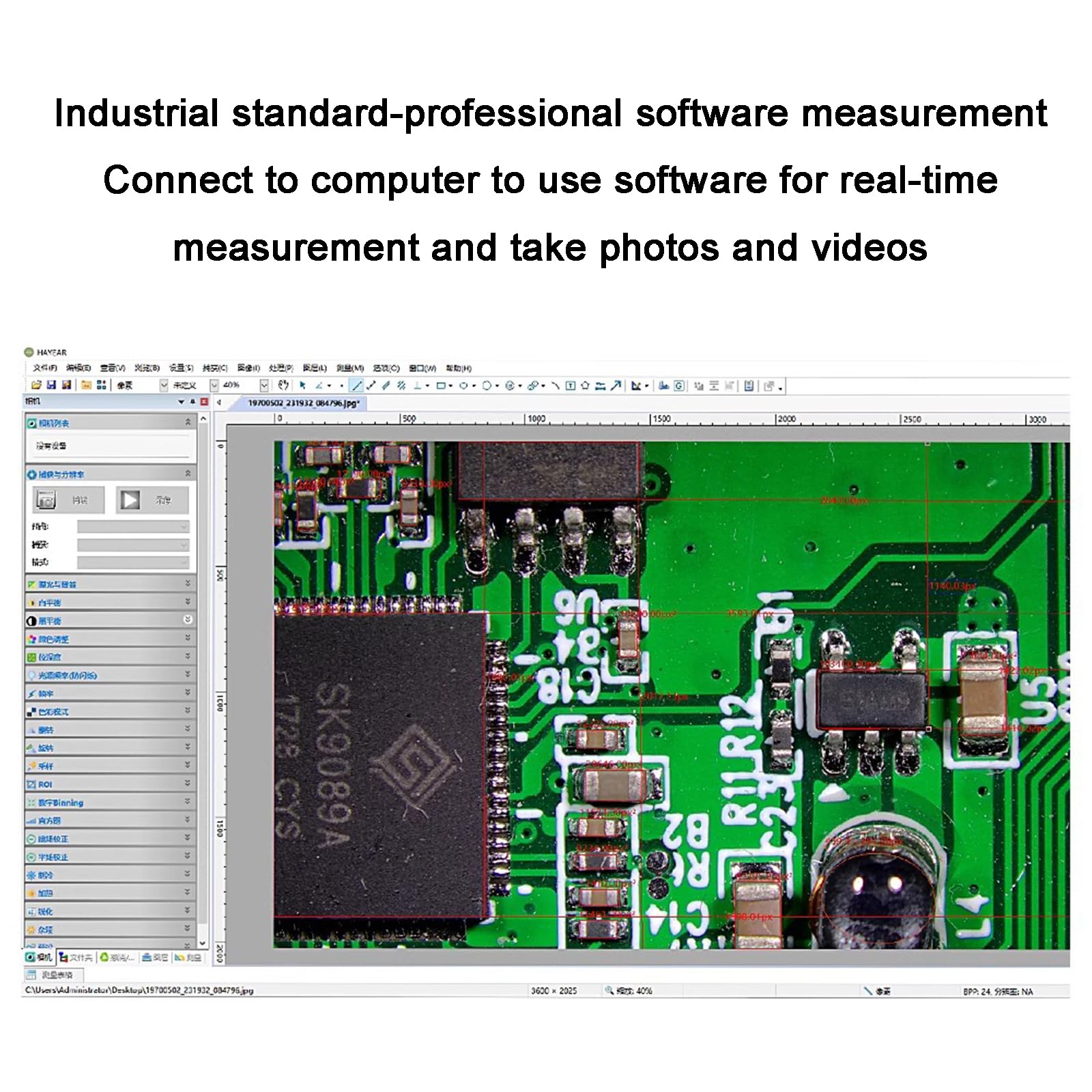 Microscopio electrónico HDMI, cámara de microscopio digital con zoom 180X, foto/video, luz LED, para reparación electrónica, soldadura PCB SMD