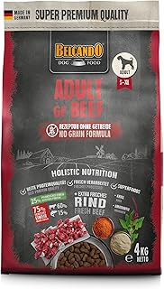 BELCANDO Adult GF Beef [4 kg] Grain-Free Dog Food, Dry Food without Grain with Beef, Complete Food for Adult Dogs from 1 Year product image
