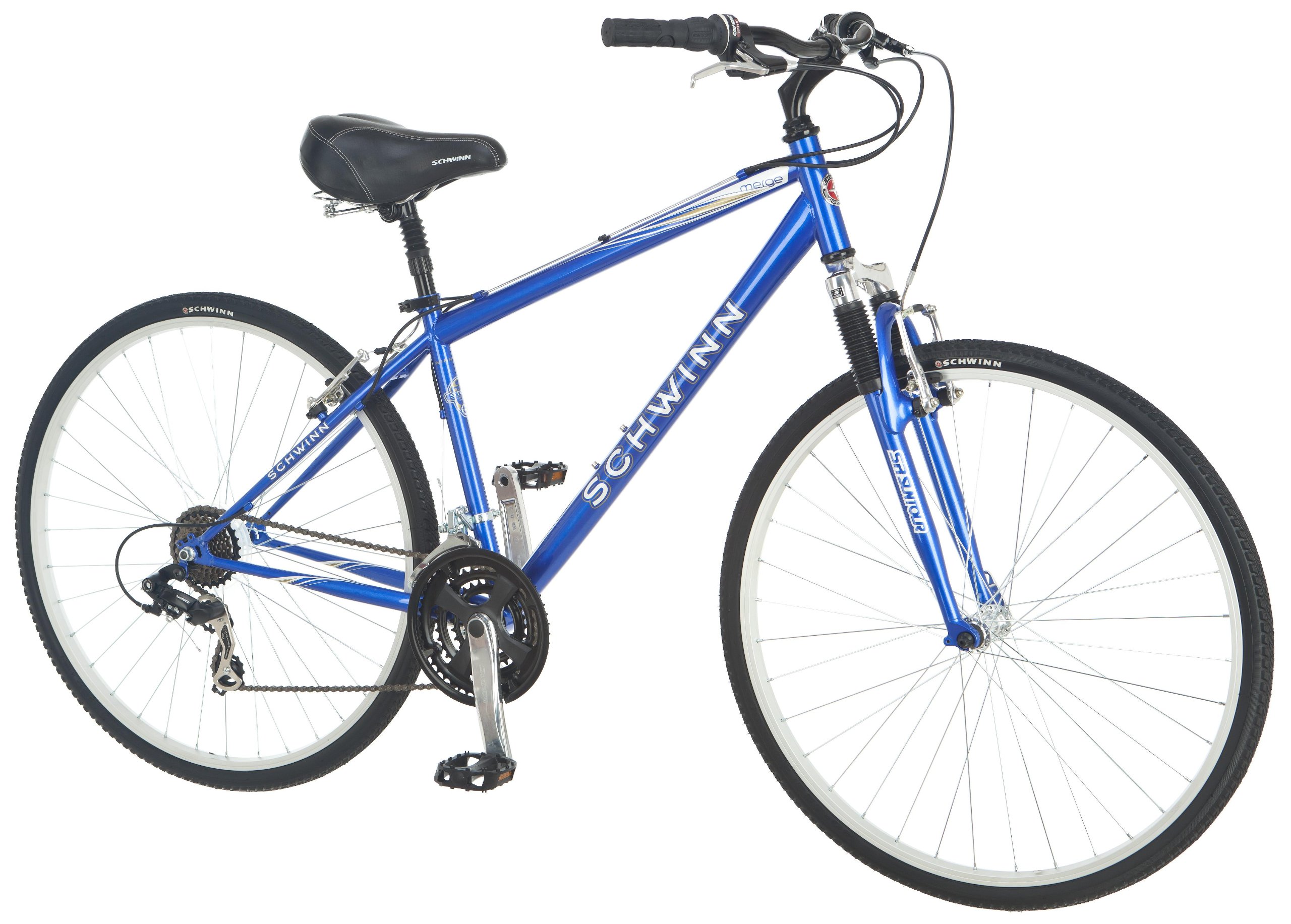 schwinn merge hybrid 21 speed bike