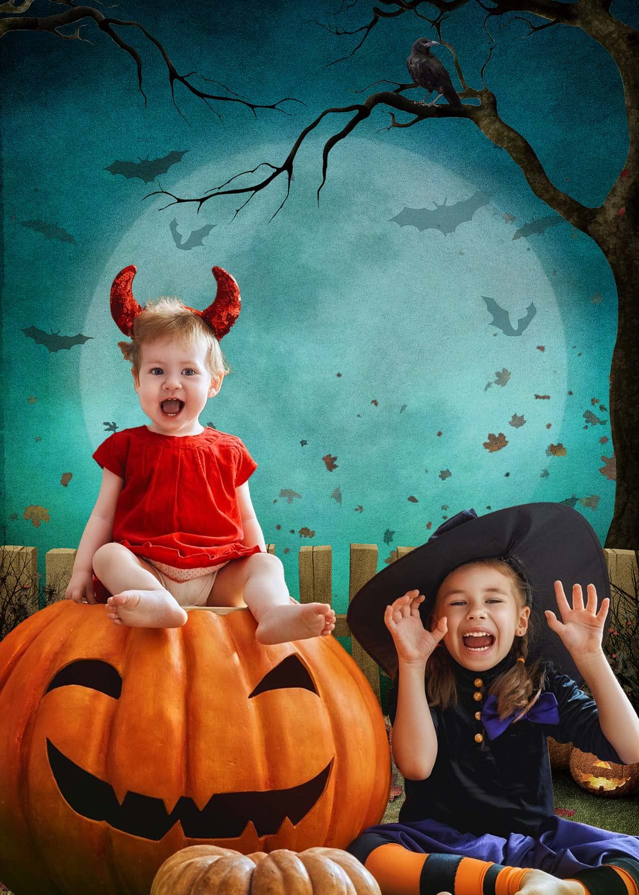 Sfondo Fotografico Per Halloween APDECCLK – Casa Stregata Con Zucca E Pipistrelli – 240x180 Cm – Tema Horror Per Feste E Foto