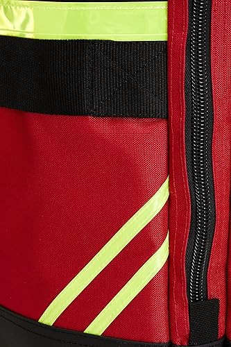 Miniatura 7 de LINE2design Bolsa de equipo de bombero, bolsa de engranajes Jumbo Turnout con ribete reflectante, correa acolchada para el hombro y bolsa roja con