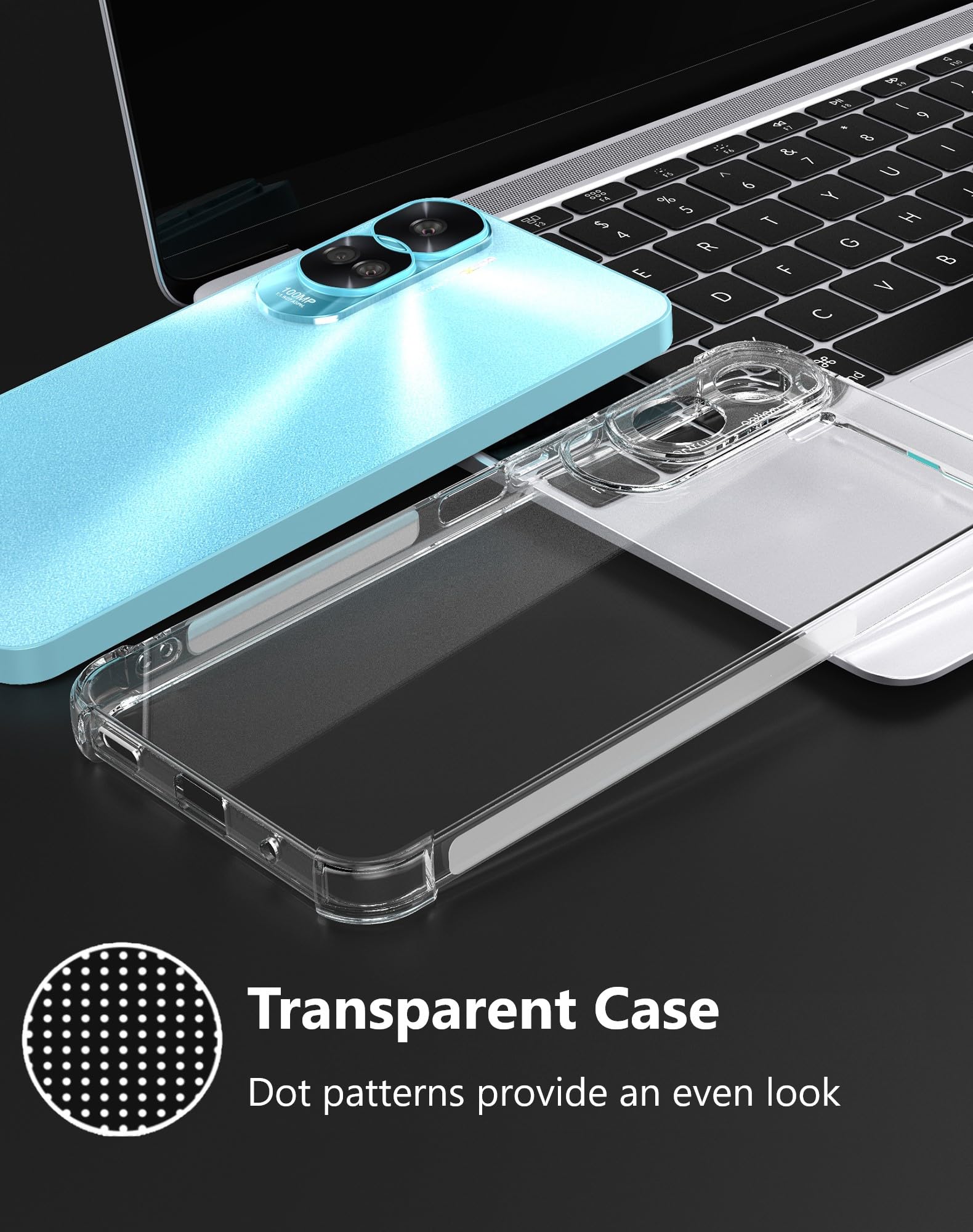 Custodia Per Honor 90 Lite (6,7") – Cover Trasparente Sottile In Silicone TPU Morbido, Anti Graffio E Anti Impronta, Design Essenziale