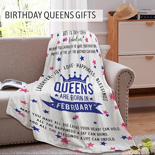 Miniatura 6 de Regalos únicos de cumpleaños para mujeres  Queens are Born in Febrero  Ideas de regalo de cumpleaños de febrero para mujeres, mamá, abuela, tía,