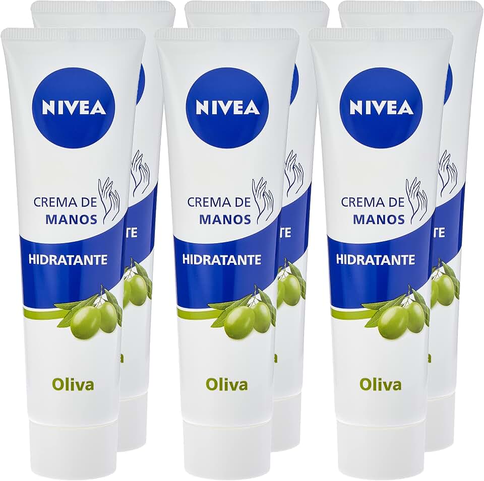 Crema de Manos Hidratante Aceite de Oliva en pack de 6