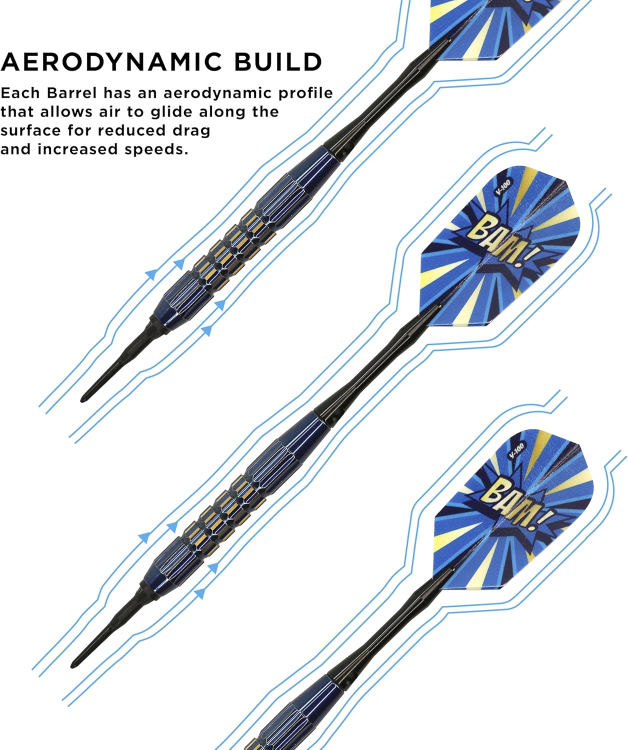Viper Comix Steel Tip Darts, 22 Grams