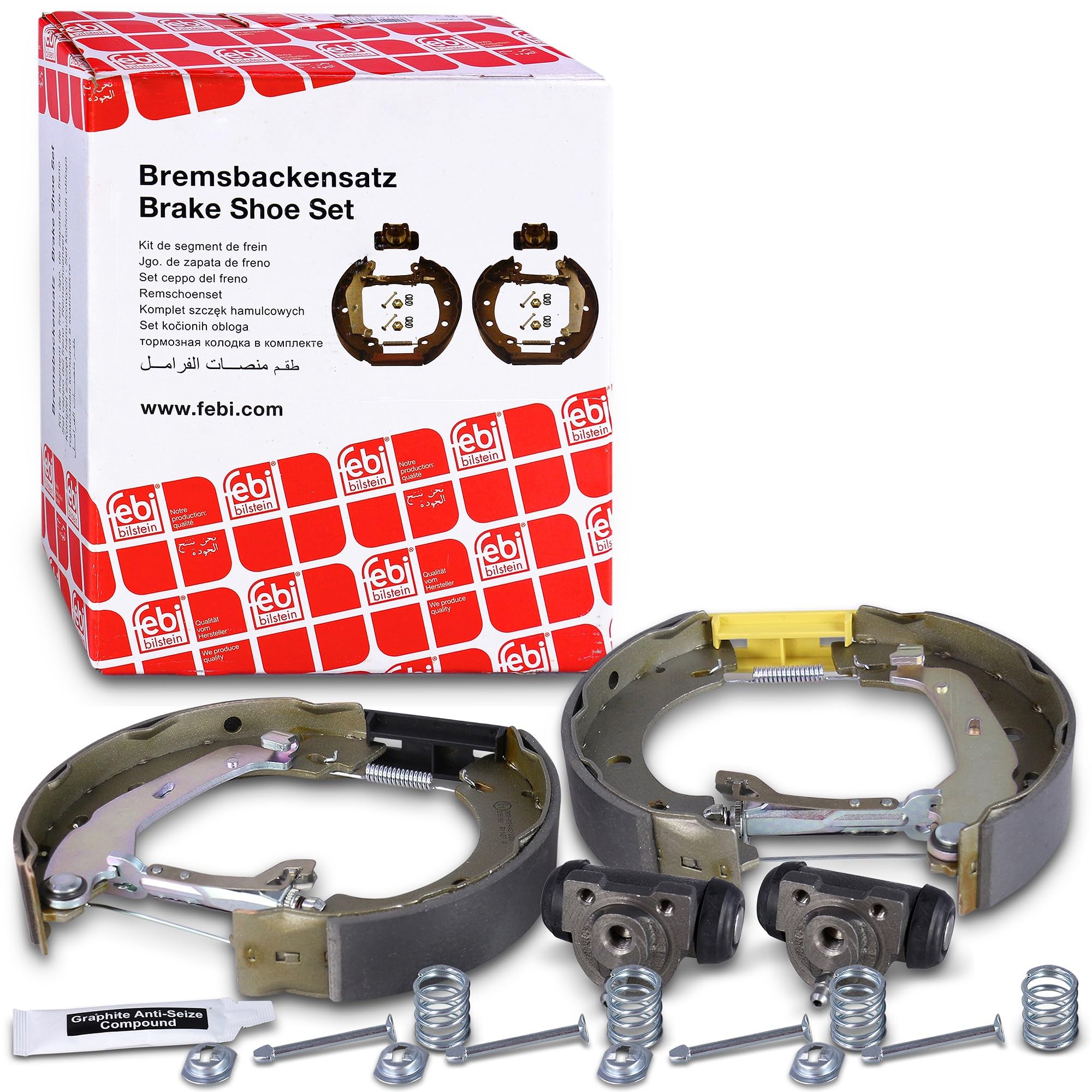 febi bilstein 37243 Bremsbackensatz mit Anbaumaterial, 1 Stück