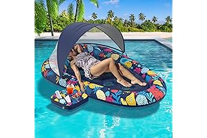 Ultimate Pool Relaxation: 3-in-1 Pool Float with Shade for Adults