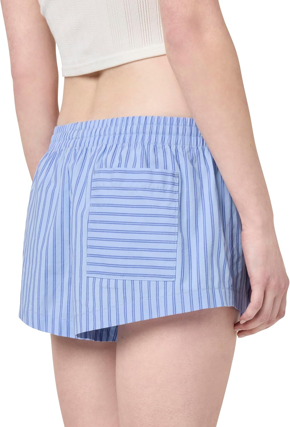 florence by mills Women's Villa Collection Poplin Stripe Cheeky Low-Rise Shortie - Image 5
