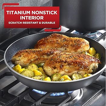 T-fal E93802 Professional Total Nonstick Thermo-Spot Heat Indicator Fry Pan, Black