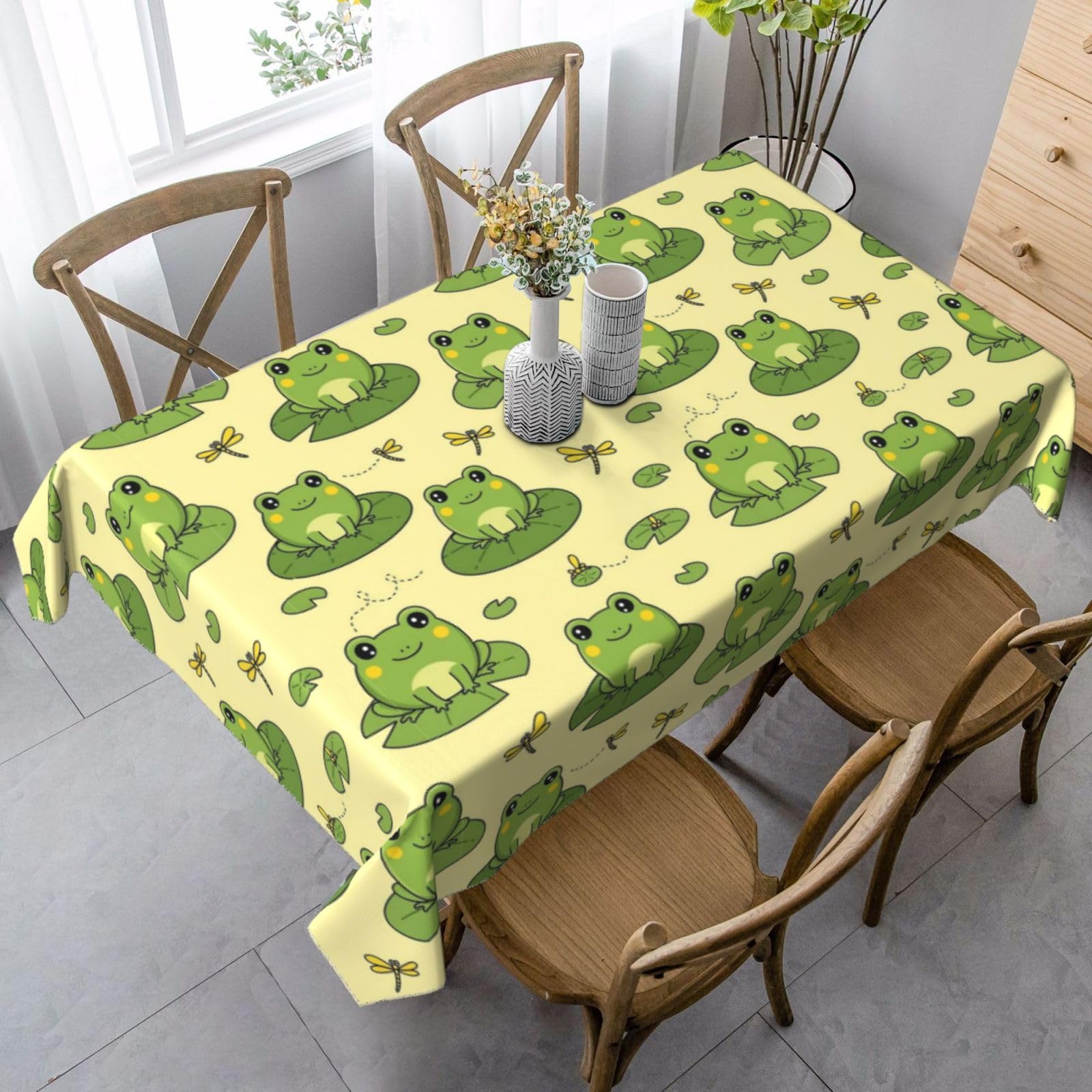 Nappes grenouille de qualité supérieure 137x183 cm anti-taches pour buffet