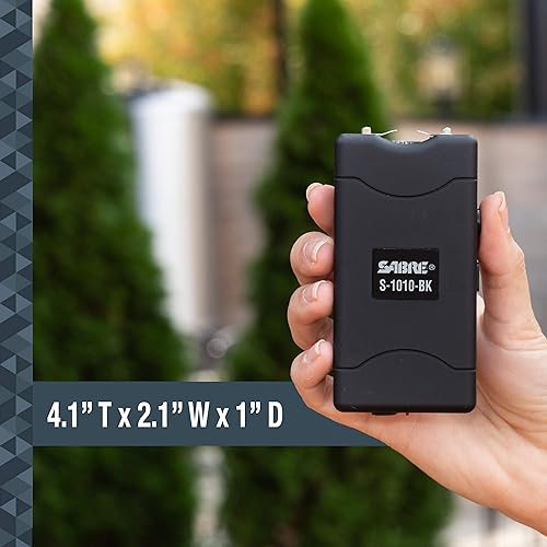 Miniatura 3 de Sabre Pistola paralizante 2 en 1 con linterna LED, pistola de aturdimiento de autodefensa con carga dolorosa de 1.160 C, 120 lúmenes, batería