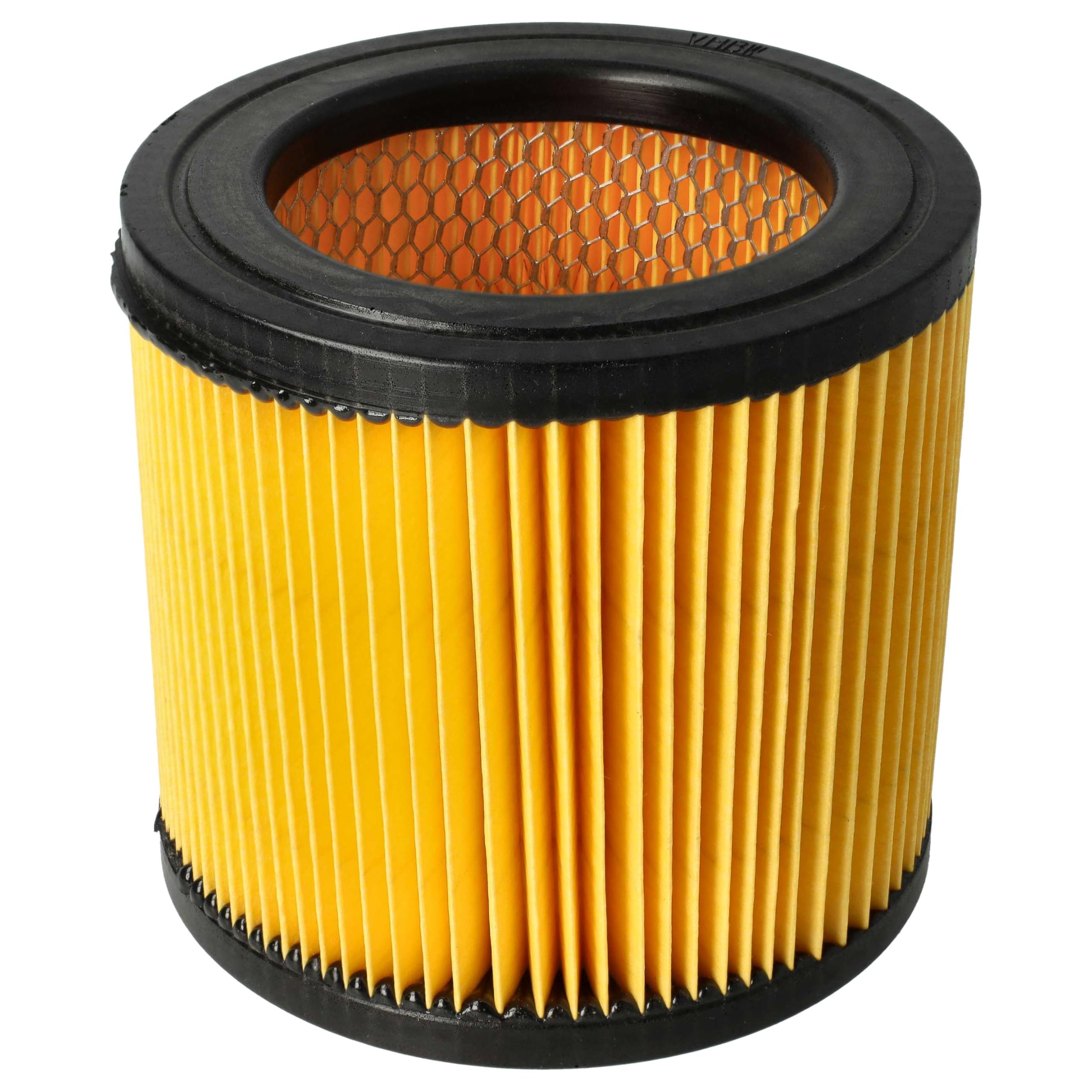 vhbw 2x filtro a pieghe piatte sostituisce Topcraft K704F, K707F, R 693 per aspirapolvere - arancione, lavabile