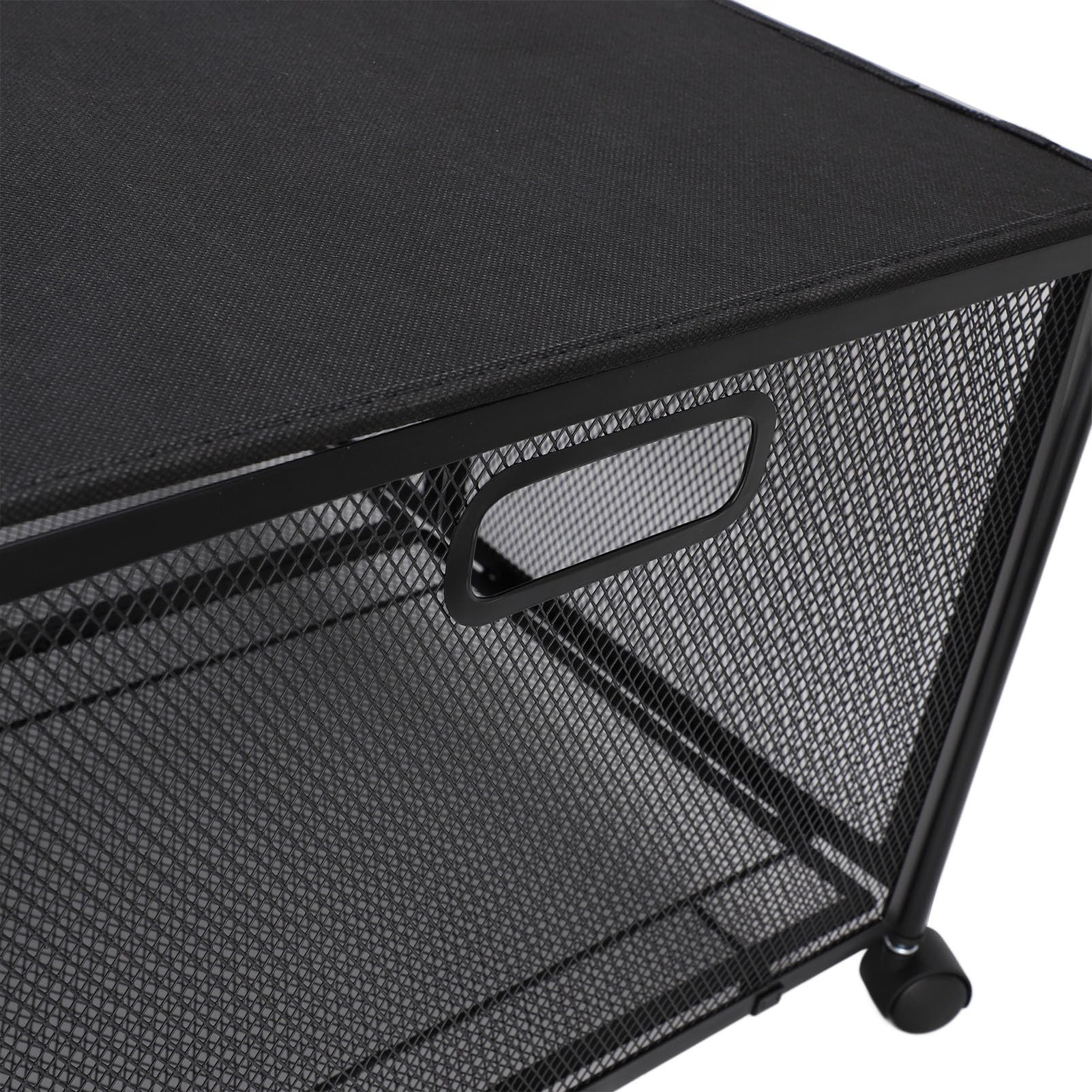 Naroote Caja de Almacenamiento de Juguetes de Metal, Organizador Plegable de 70 L, Caja de Almacenamiento para Niños con Ruedas, Ideal para Guardería (BLACK)