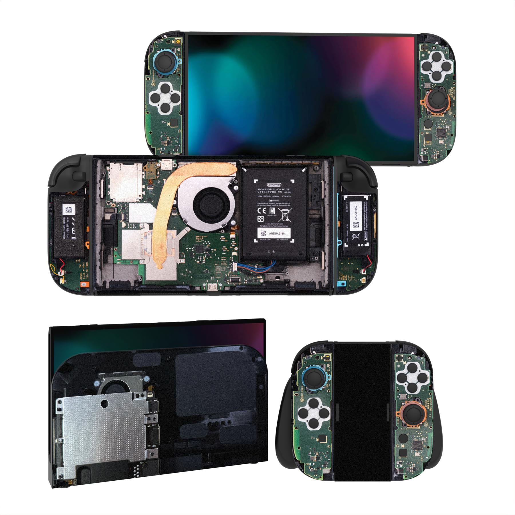 PlayVital Full Set Protective Skins for Nintendo Switch 2 Console & Joycon, Customized Vinyl Decal Wrap Sticker for Nintendo Switch 2 & Dock & Hand Grips - The Great Wave off Kanagawa — view 12