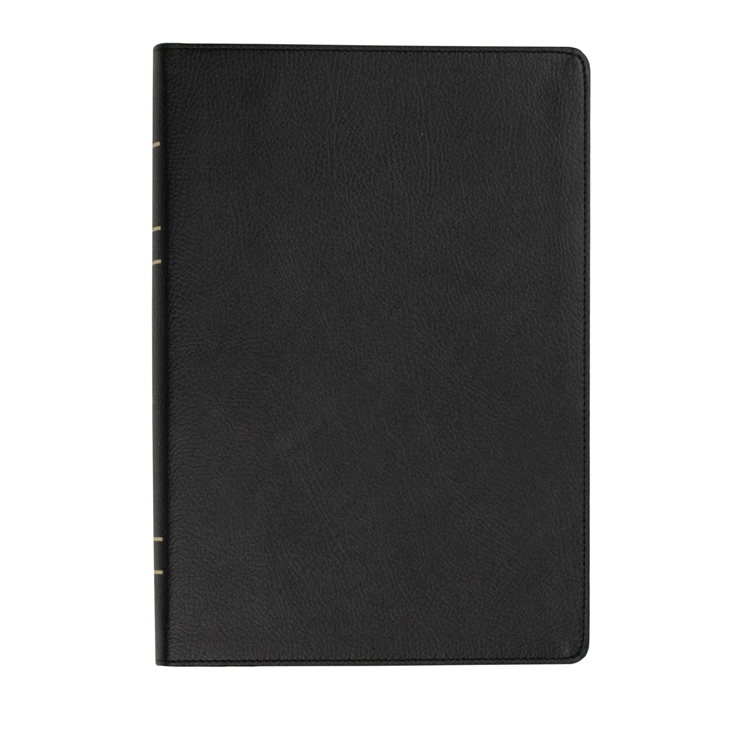 LSB Holy Bible, Large Print, Black Imitation Leather: Legacy Standard Bible with Inside Column Cross References, 40 GSM paper, 2 Ribbon Markers, and Gold Gilded Page Edges