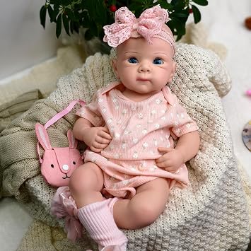 19 Inch Realistic 8lb Full Solid Silicone Reborn Baby Doll Girl