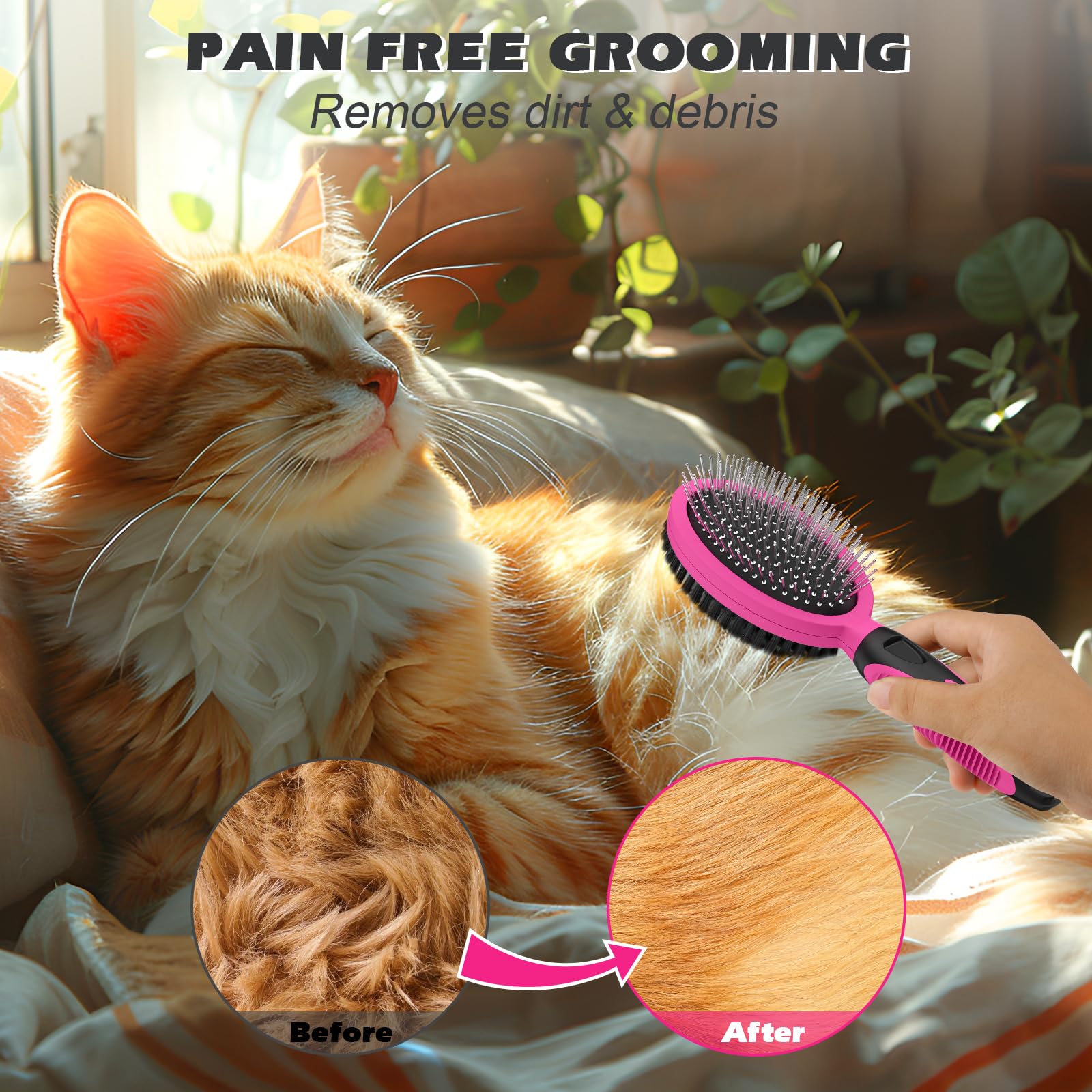 Horse Grooming Comb Set - Shedding & Shine -6