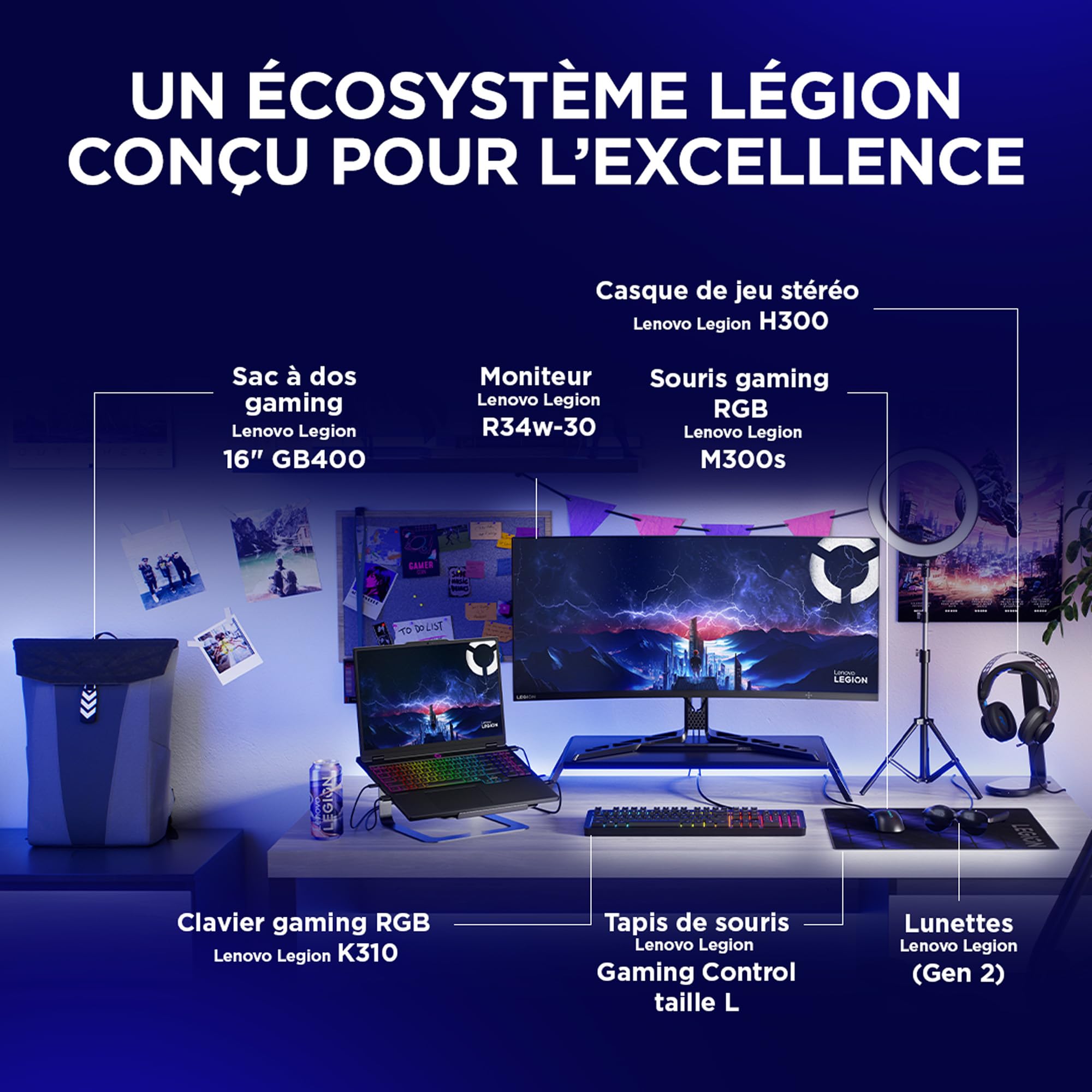 Lenovo Legion 5 15IRX10 - Ordinateur Portable Gaming 15.1'' OLED WQXGA 165Hz (Intel Core i7-13650HX, RAM 16Go, SSD 1To, NVIDIA RTX 5060 8GB, Windows 11) Clavier rétroéclairé RGB AZERTY Français - Noir
