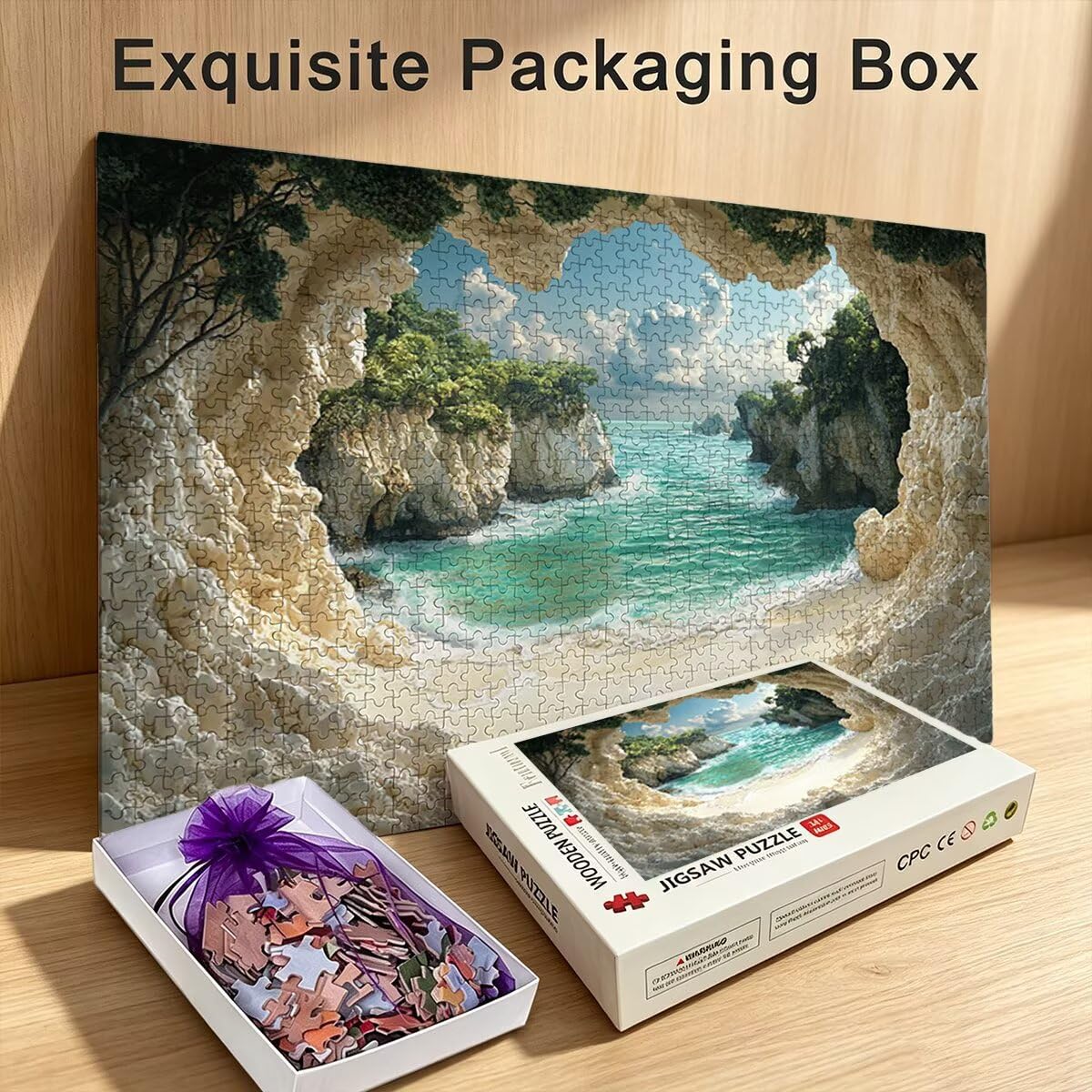 Puzzle 1000 Pezzi, Puzzle Paesaggio, Legno Pezzi, Regalo Donna Uomo -11383