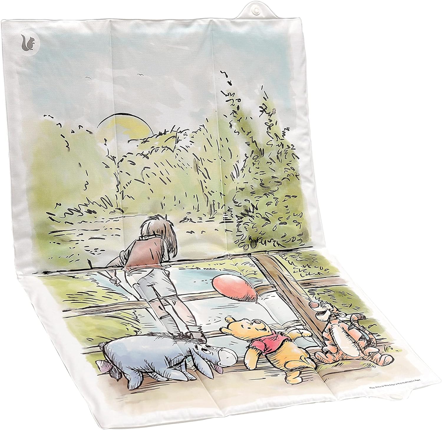 keeeper Winnie Puuh Wickelunterlagen Set 2tlg.: Wickelunterlage und Reisewickelunterlage, weiß