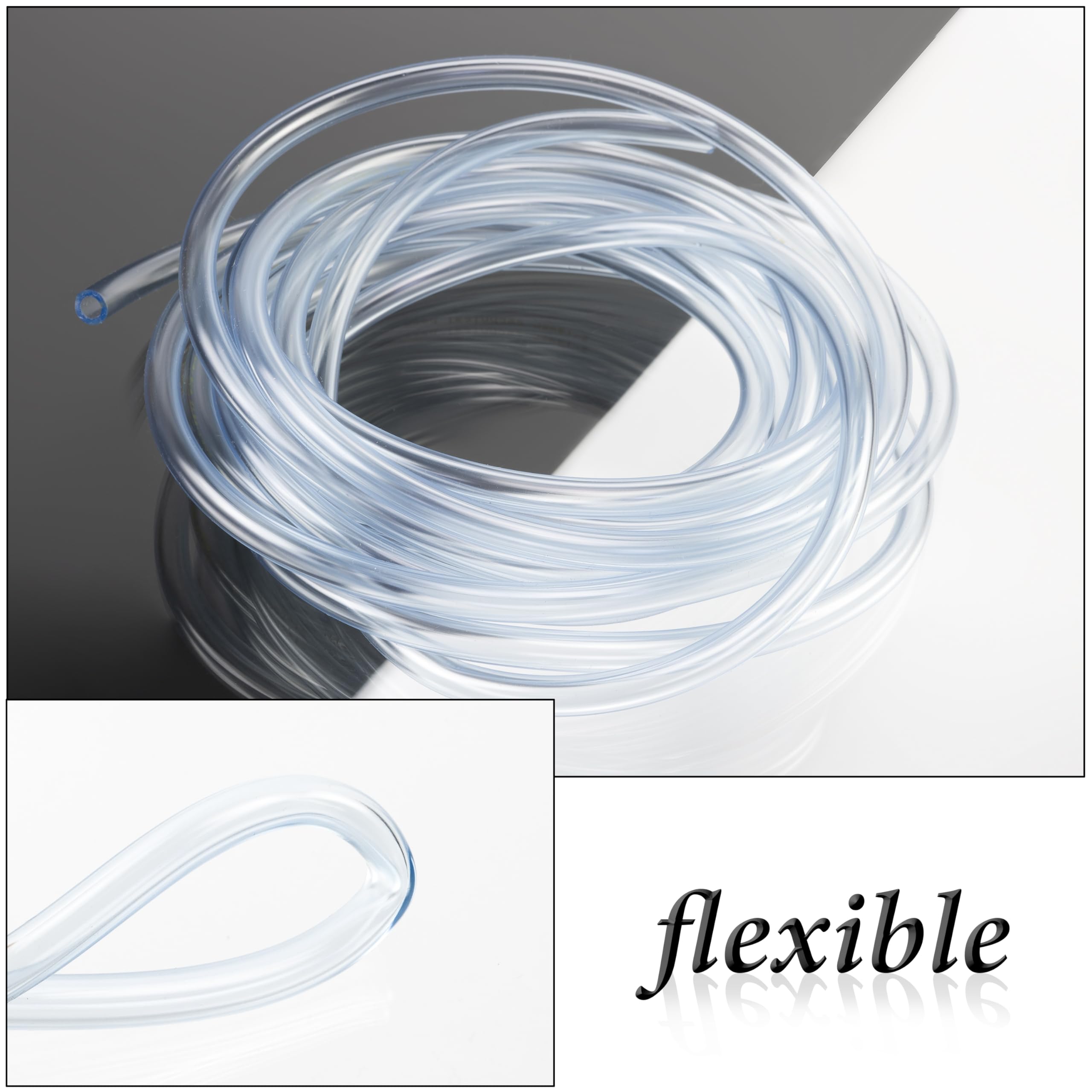 AERZETIX Tubo universale flessibile trasparente 4.5 m Ø5x1.5 mm in plastica