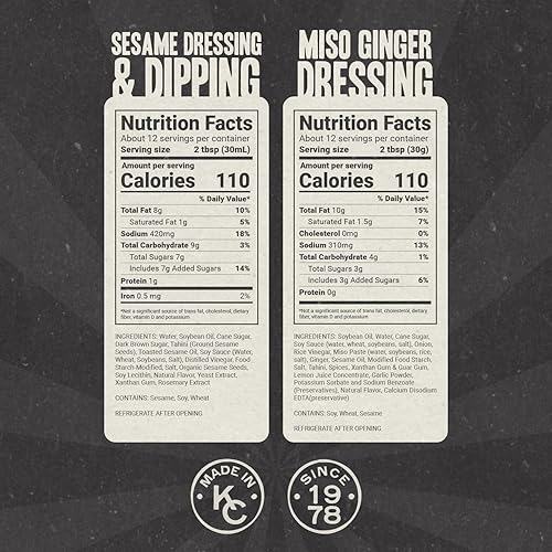 Miniatura 9 de Gojo Hibachi Miso - Aderezo y salsa de jengibre - Aderezo japonés para ensaladas, salsas vegetales y adobos, 12 onzas