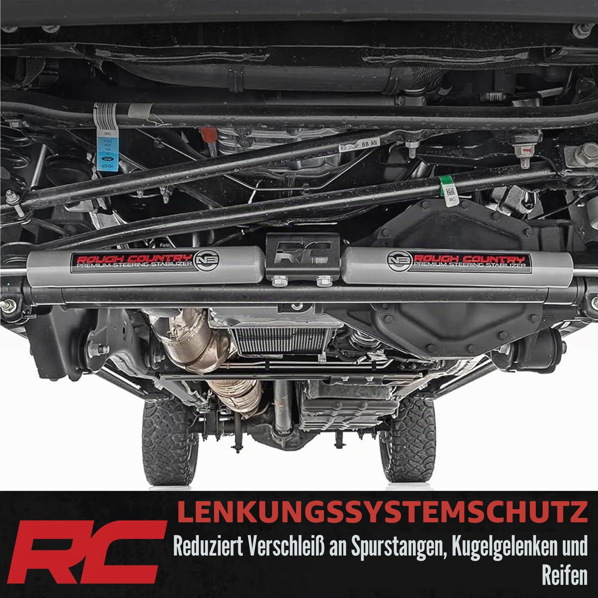 Rough Country 8734930 | (passend) 2007–2018 Jeep Wrangler JK |, schwarz, 2-6" Lift