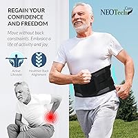 Vista 7 de Ajustable Deluxe Doble Pull Ortesis Lumbar/lumbar cinturón, alivio del dolor, Material transpirable – Amplia Back Support – Tamaño S, M, L, XL, XXL.