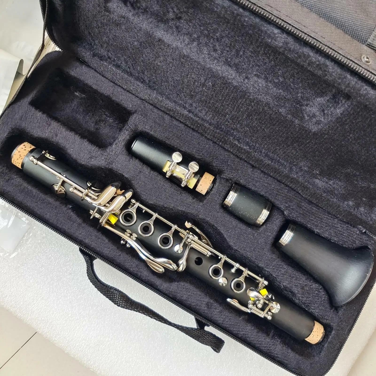 Clarinet principiantes Clarinete Con Estuches Mib 11 Baquelita Niquelada