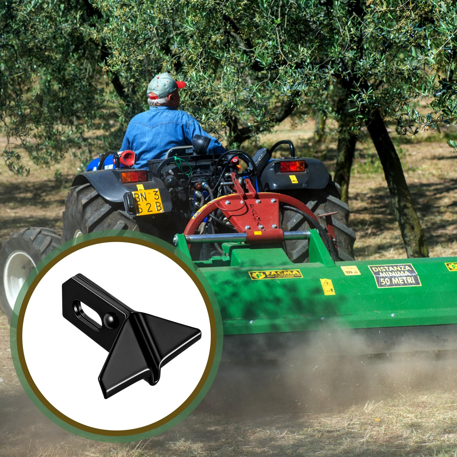 Threlaco 20 cuchillas para cortadora de césped para tractores, cortadores de césped, compatibles con cortacésped 907, 917