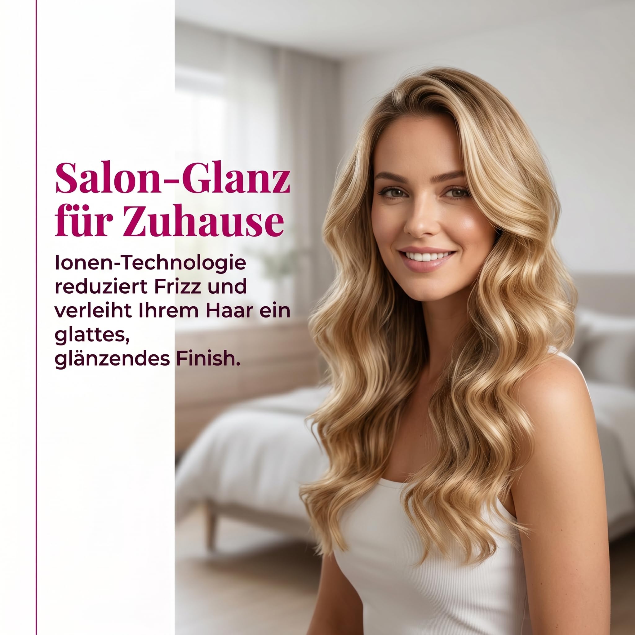 5 in 1 Hairstyler Set - Air Styler set mit 1000W Warmluftbürste mit Föhn, Lockenstab, Glättbürste – Trocknen, Glätten, Locken für alle Haartypen, Luftcurler Stylinggerät