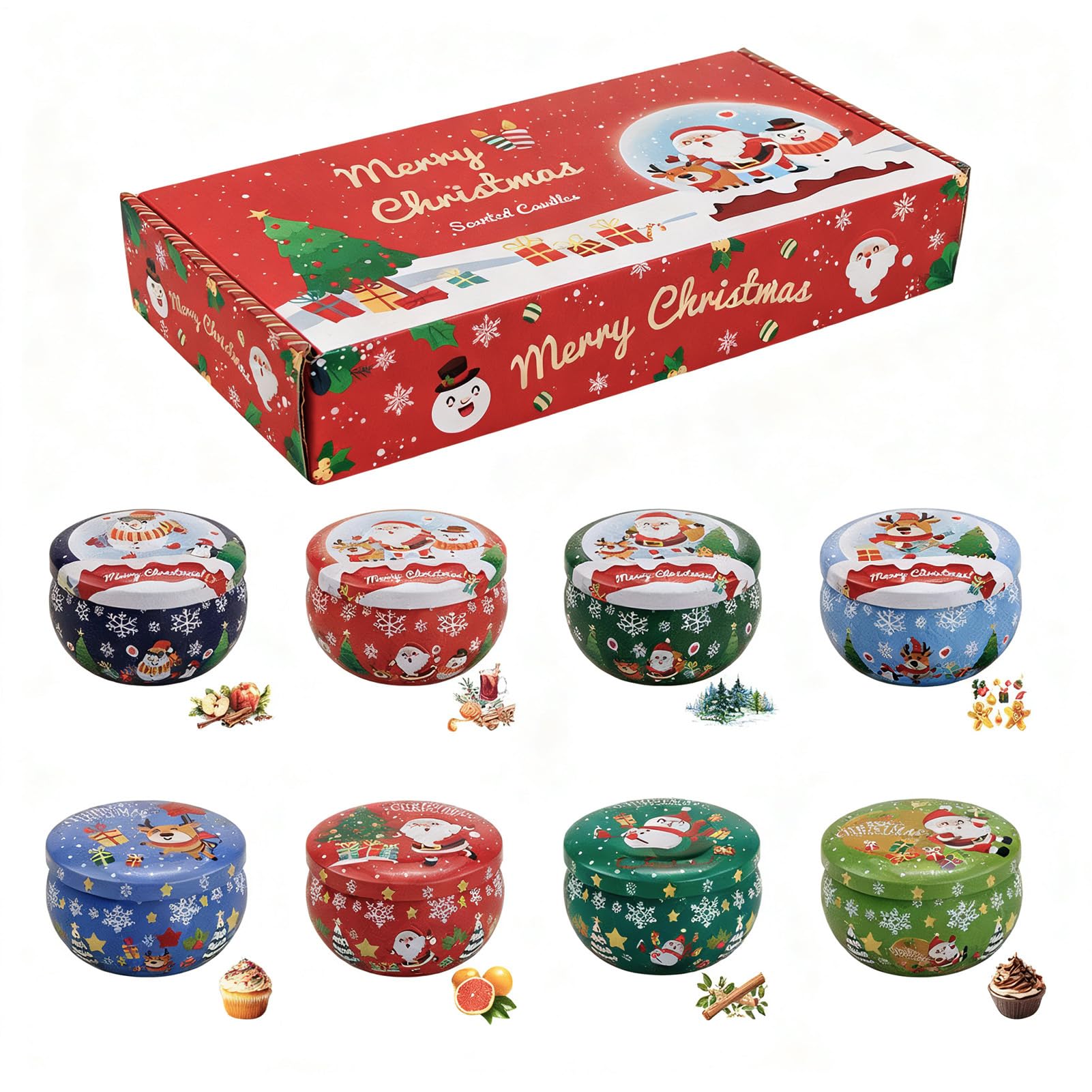 Piccole Profumate Natalizie 8 Pezzi Decorazione