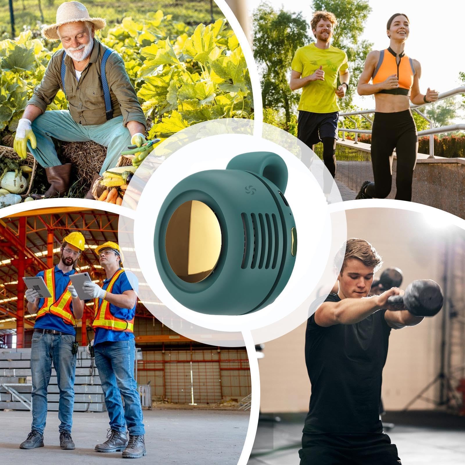 Generico Ventilatore Da Clip,3 Velocità Portatile Senza Pale Silenzioso | Ventilatore a clip personale per camicia,Per Estate Viaggi Campeggio Outdoor Escursionismo Arrampicata