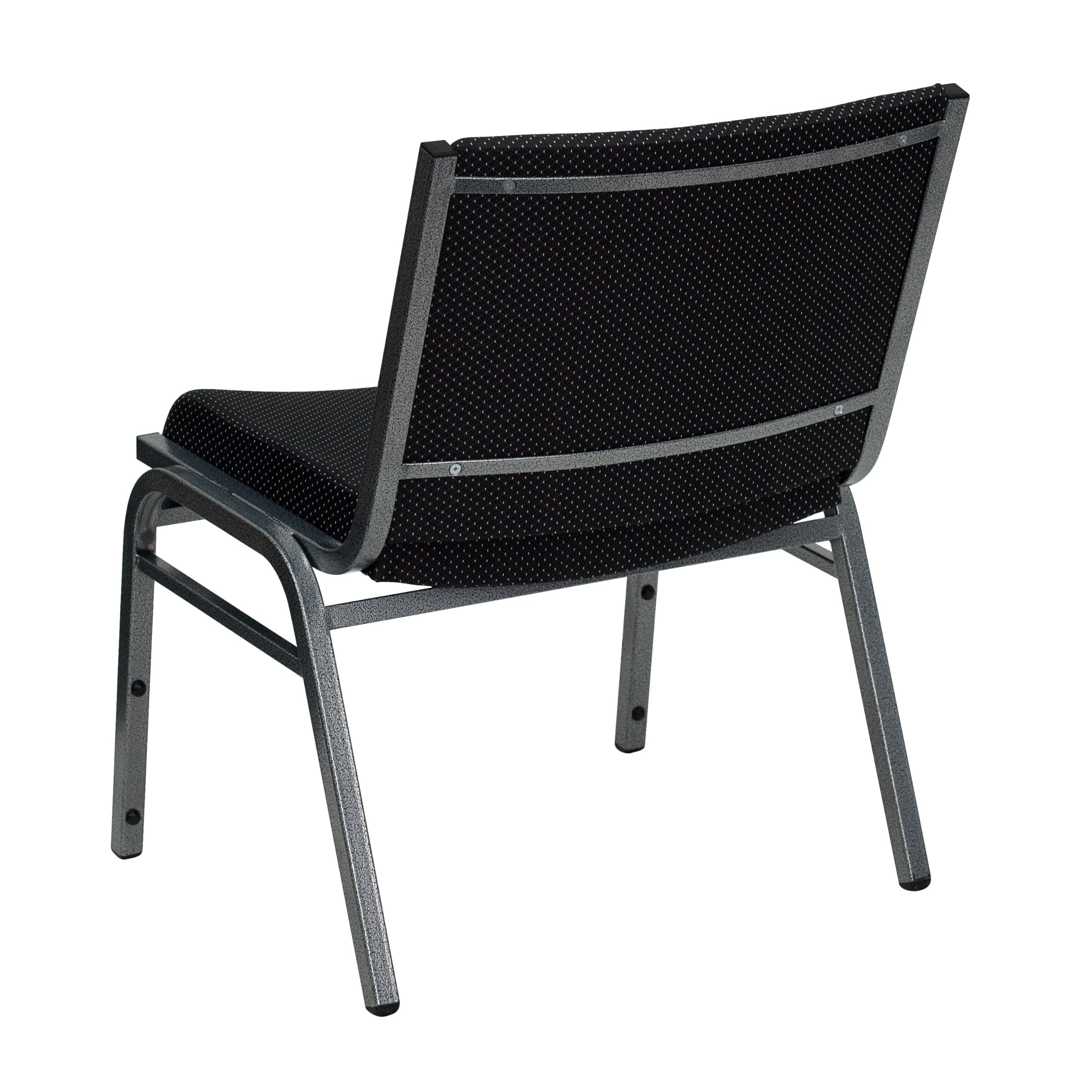 Flash Furniture Hercules Big & Tall Fabric Stack Chair Black | Fabric Upholstery Durable Construction Commercial Use 1000 LBS. Weight Capacity product thumbnail 7