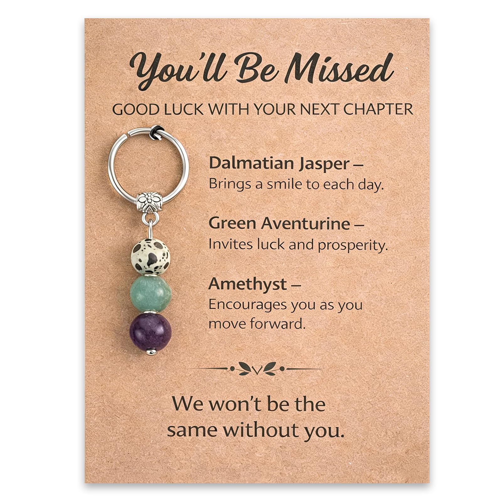 Ethlomoer Leaving Gift Keychain for Women Colleague Farewell Going Away Present Coworker Boss Retirement Thank You Gift New Job Goodbye Gift
