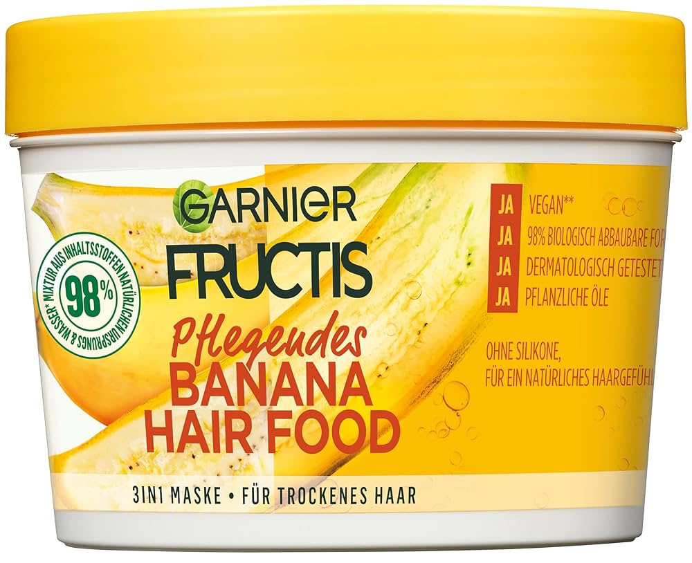 MÖDERE CONDITIONER 350mL×3 Amazon.com: Garnier Fructis Nourishing Banana Hair Food, 3