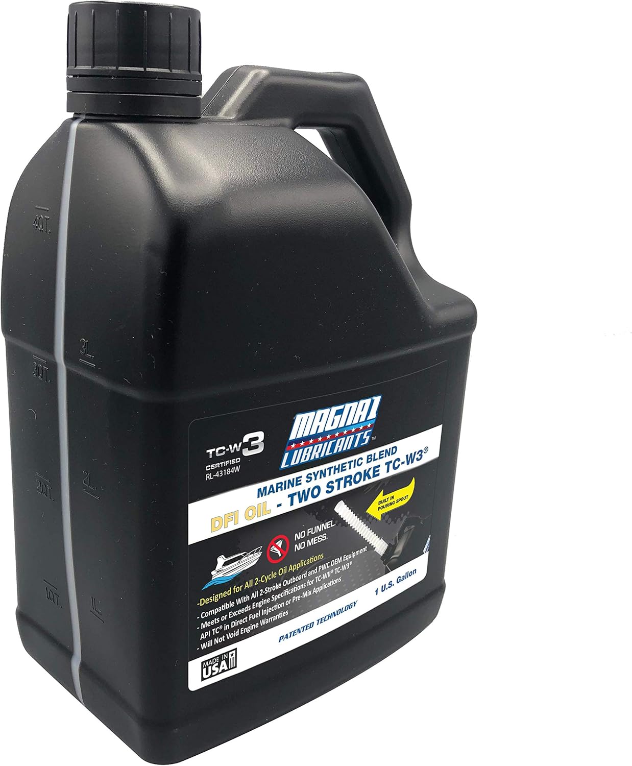 MAGNA1 Synthetic Blend Marine 2 Stroke TC-W3 DFI - Gallon (1)
