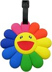 Tapp Collections Travel Luggage Name Tag - Happy Face Flower