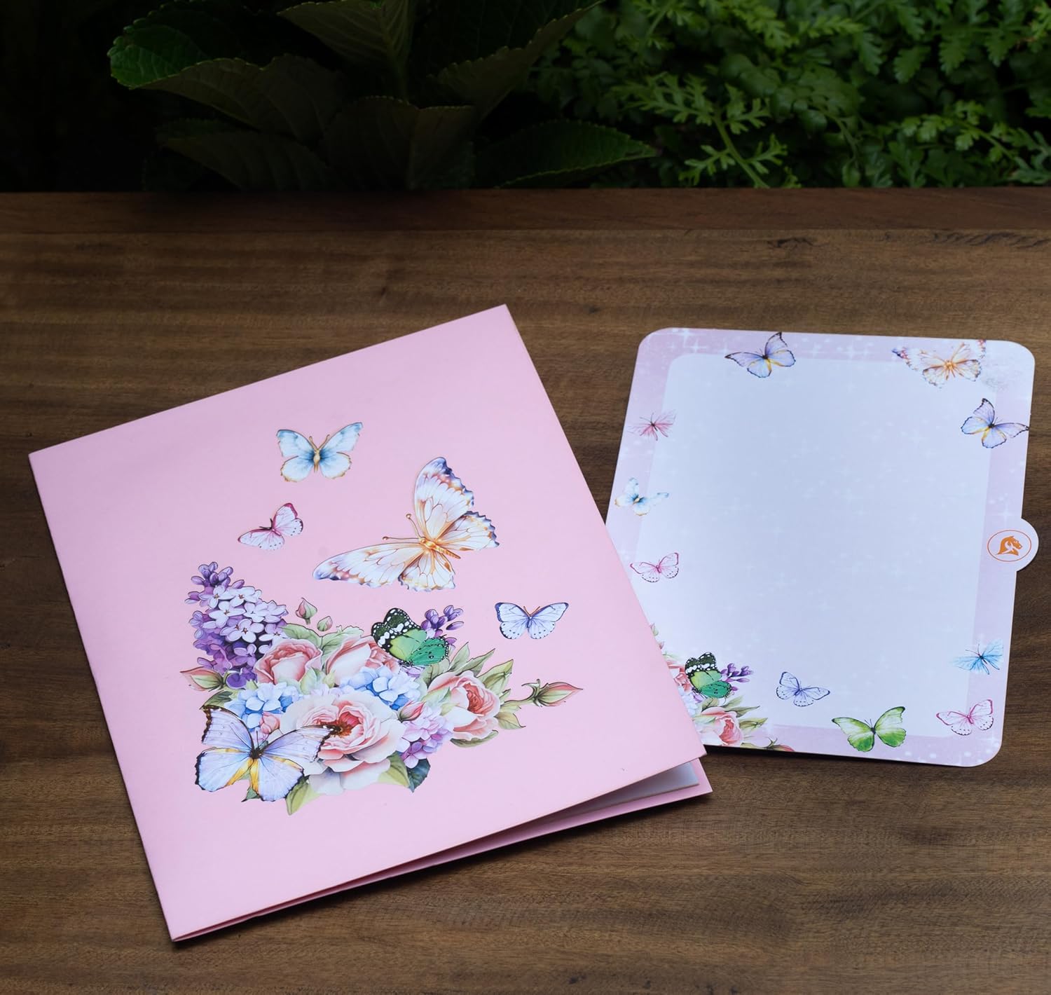 Butterfly Garden 3D Pop-Up Greeting Card – Elegant Floral Pop-Up Card for Birthday, Mother’s Day, Wedding, Anniversary - Image 4