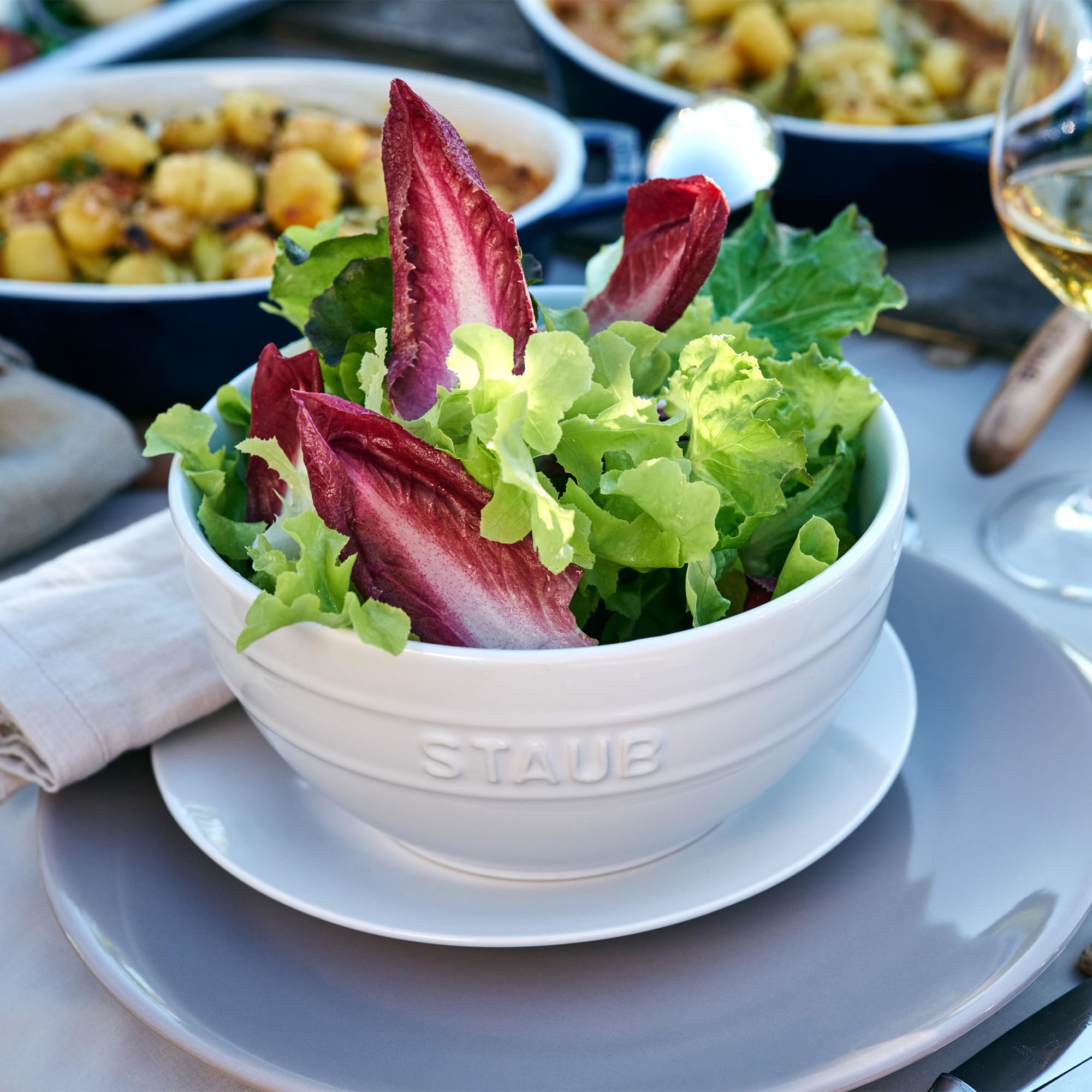 Amazon.co.jp: STAUB セラミック 2点 ラージ ユニバーサル ボウル