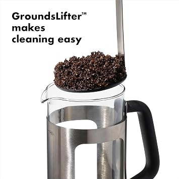 OXO Brew Stainless Steel French Press Coffee Maker 32oz