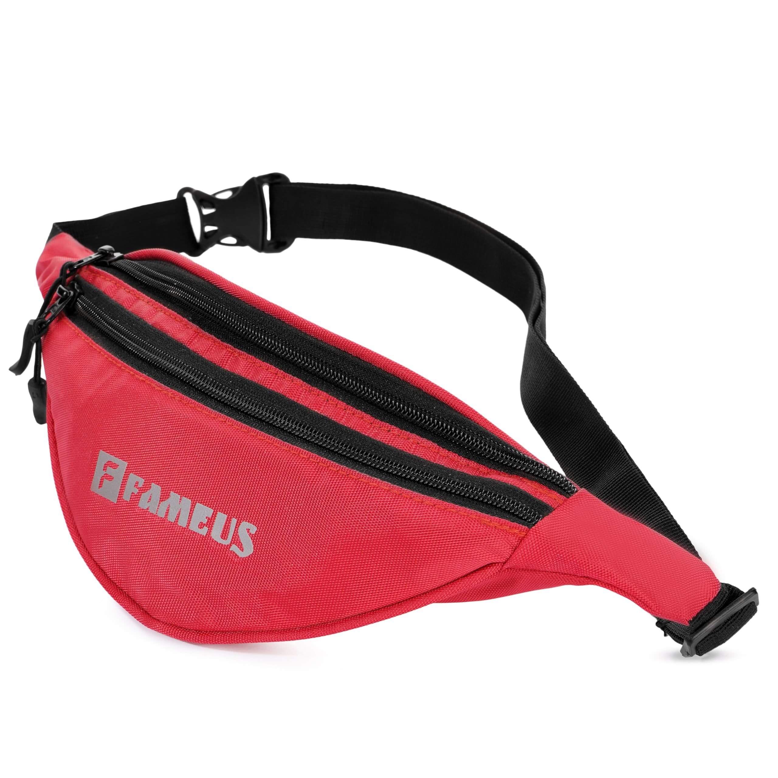 Unisex Red Multipurpose Waist Pouch/Fanny Pack/Chest Bag/Money Organiser for Men, Women, Boys & Girls-image-7