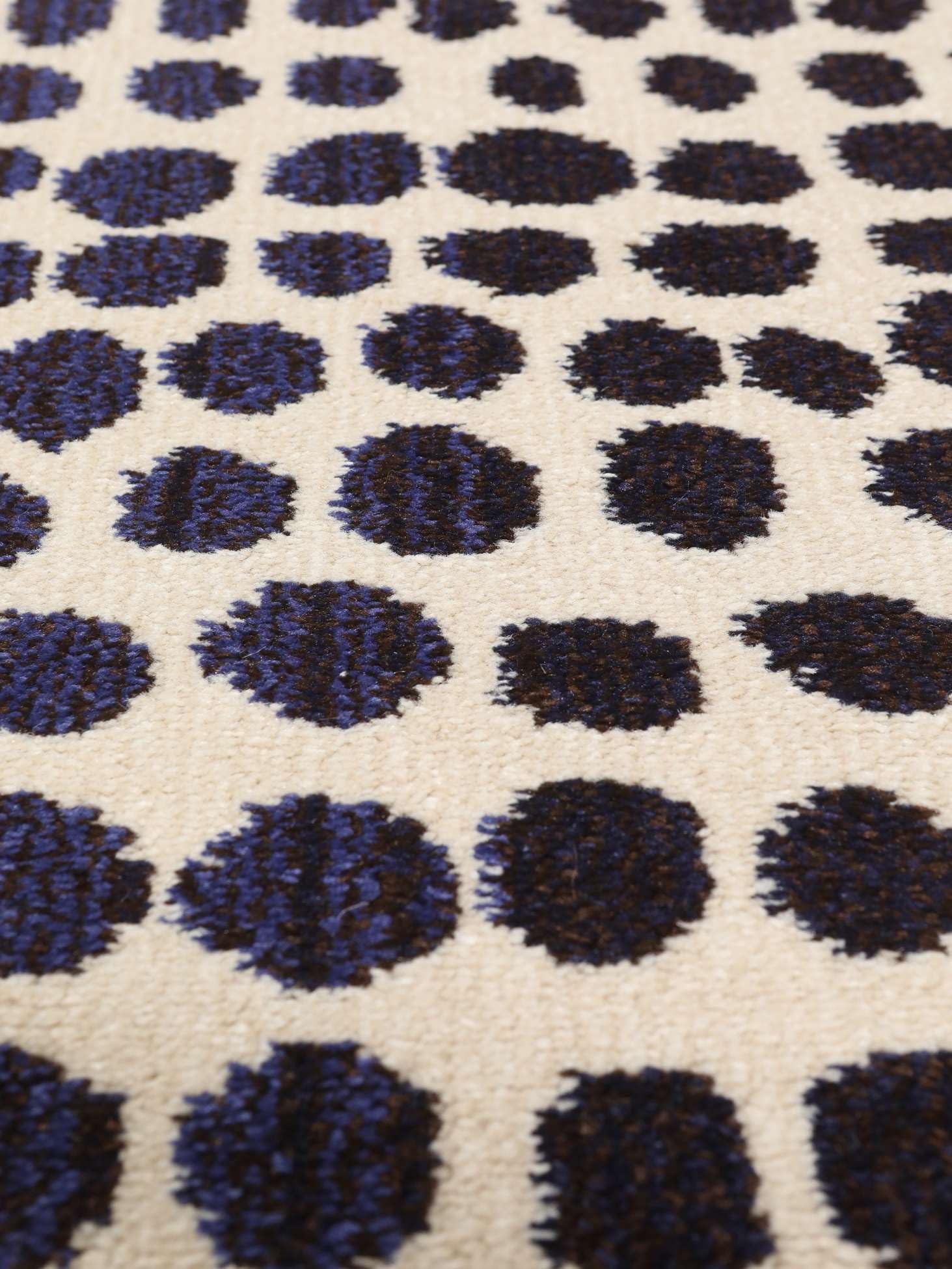 RugVista Square Teppich, 80 x 300 cm, Beige/Dunkel Blau