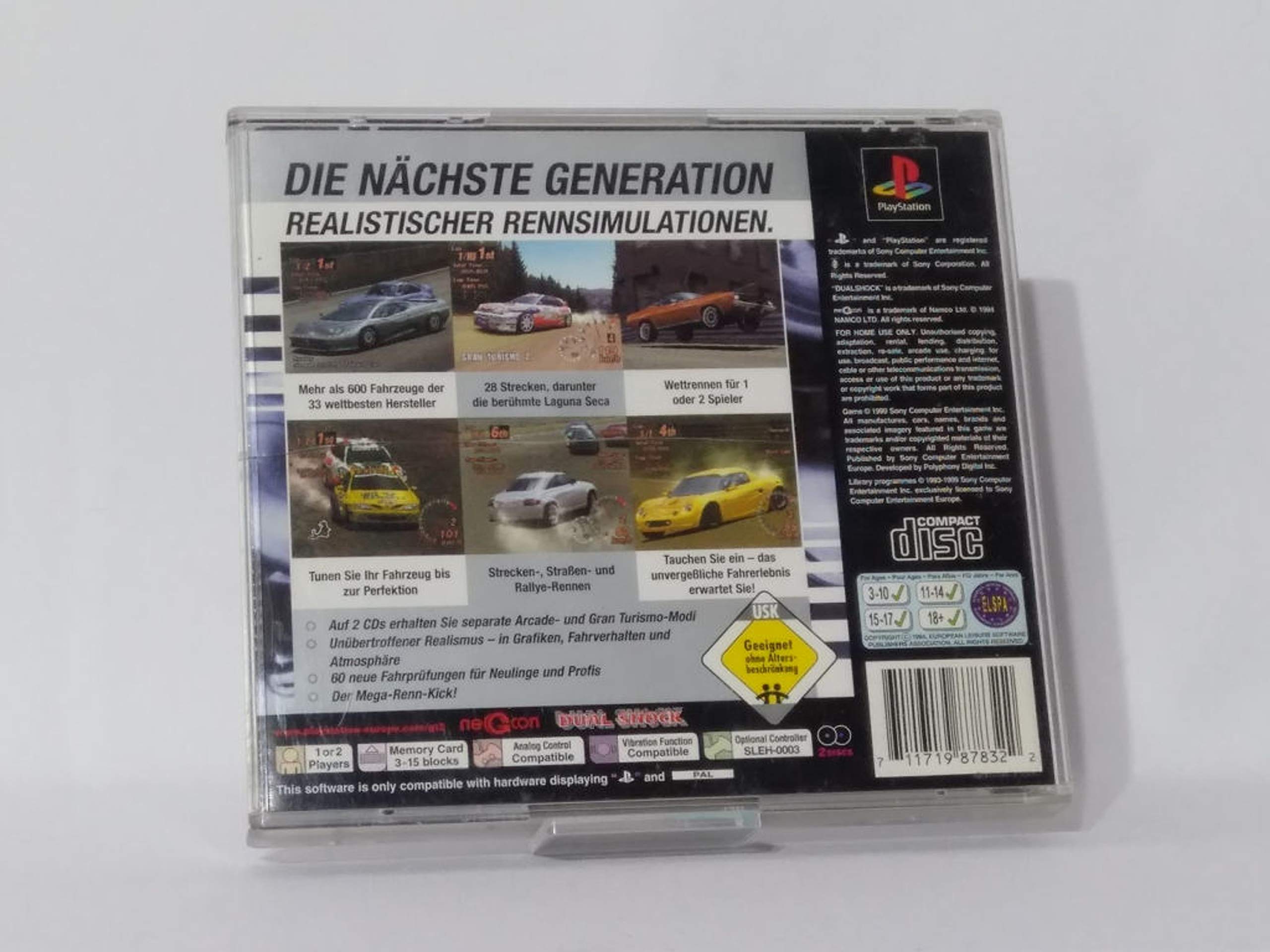 Jeu Gran Turismo 2 - PlayStation 1 - Bon état - Complet Avec Boîtier Et Notice