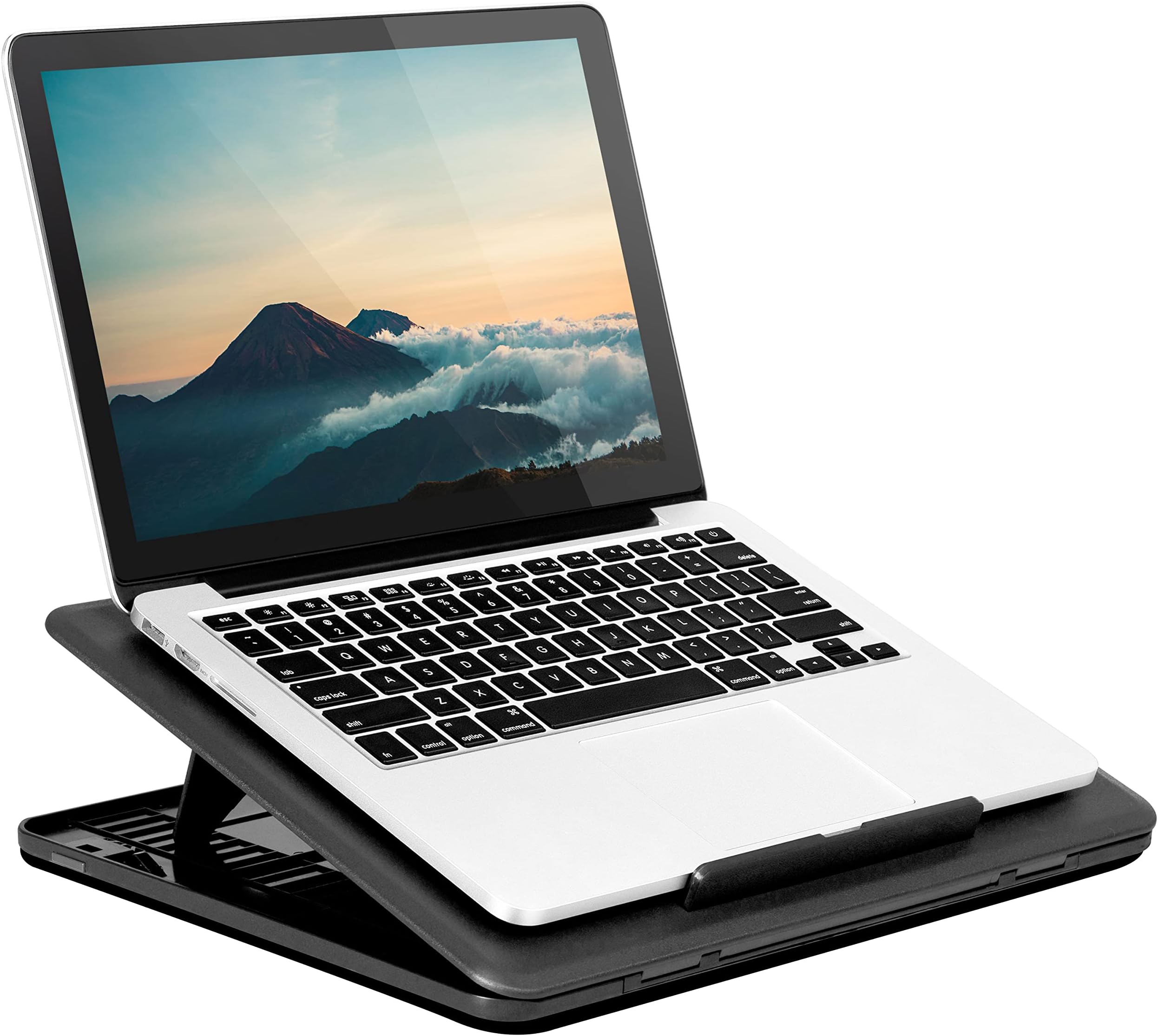 Lapgear Commuter Laptop Stand - Padded Lap Desk With 20 Adjustable Angles - Black - Fits Up To 15.6 Inch Laptops And Most Tablets - Style No. 49108