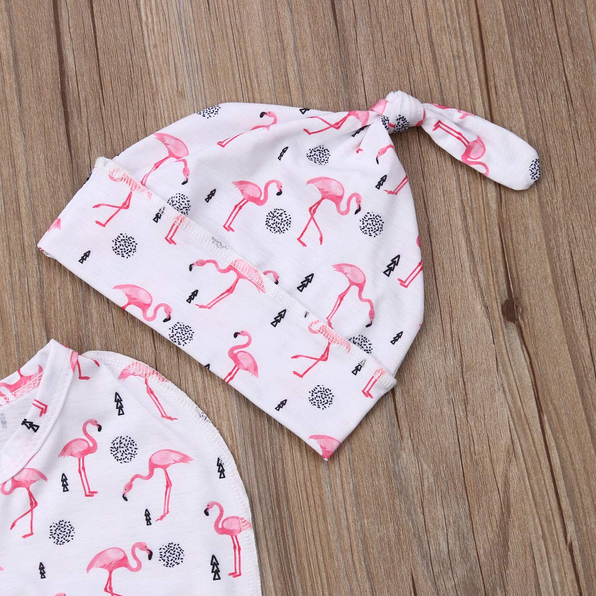Baby Swaddle Sleeping Bag - Cotton Zipper Wrap For 3-6 Months | Flamingo Cartoon Print, Sleeveless Nightgown With Hat