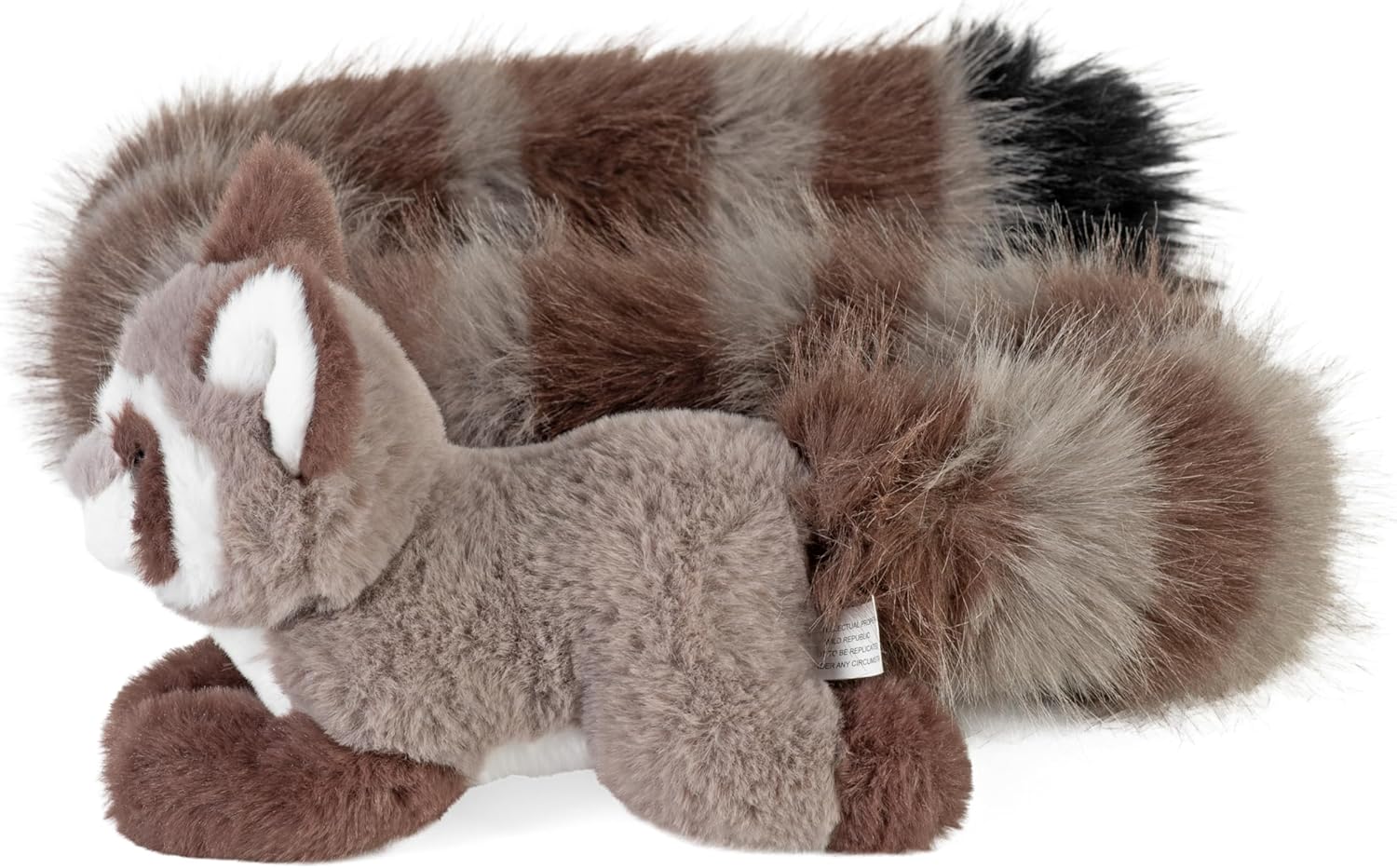 Wild Republic Tailkins Raccoon, Stuffed Animal, 40 Inches, Plush Toy, Fill is Spun Recycled Water Bottles