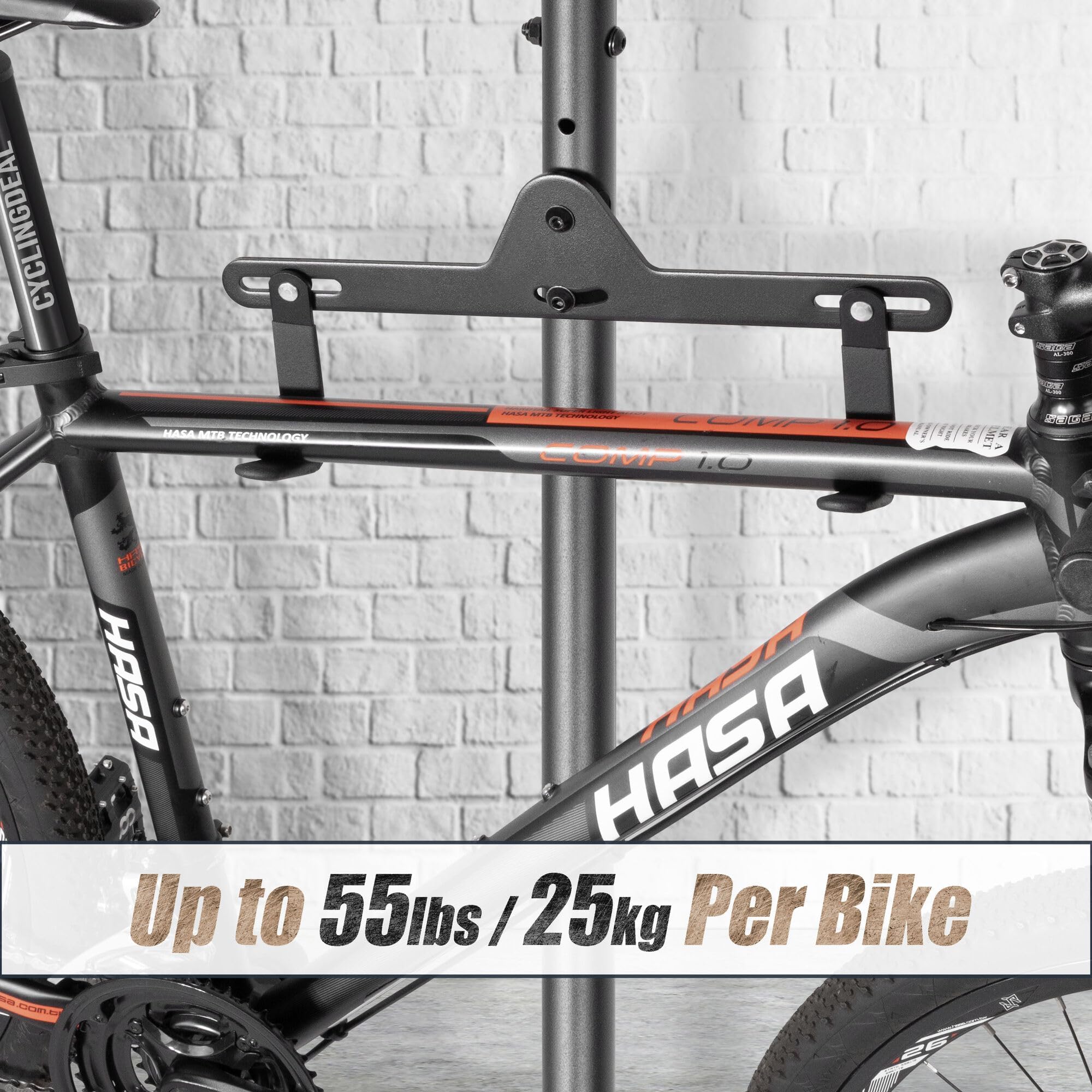 Amazon | CyclingDeal 2バイク自転車垂直ハンガー駐車ラック重力